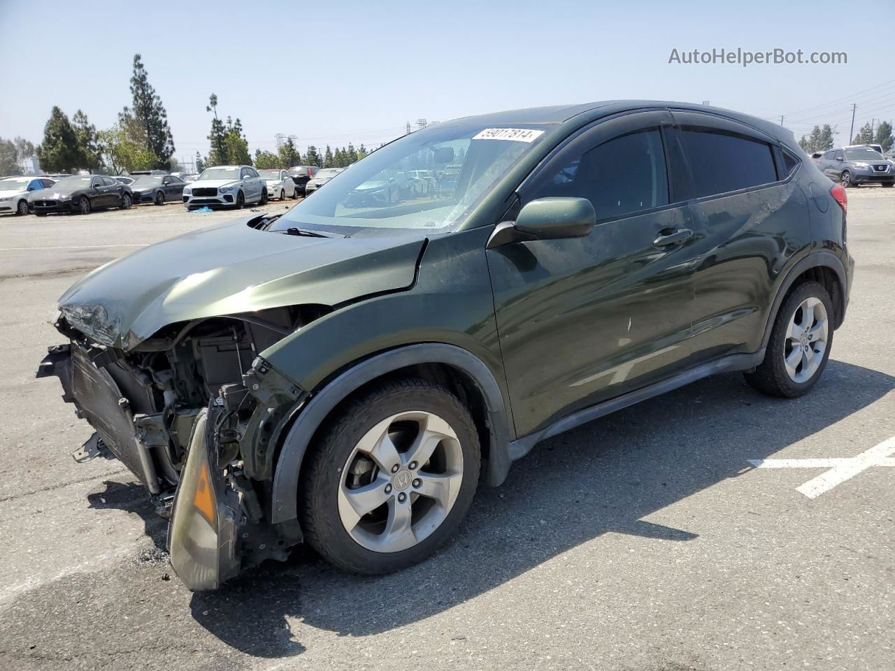 2016 Honda Hr-v Lx Зеленый vin: 3CZRU5H37GM716855