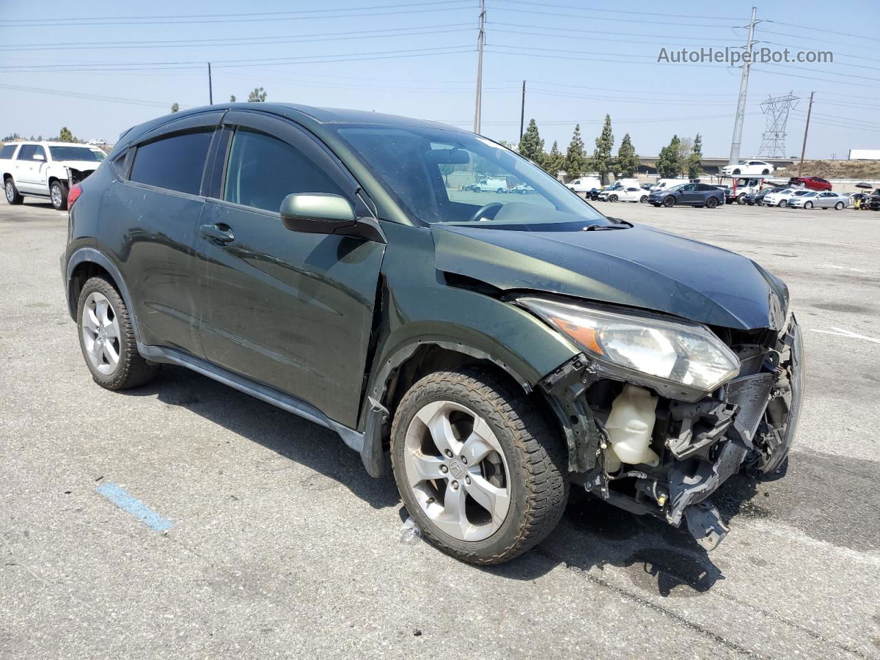 2016 Honda Hr-v Lx Зеленый vin: 3CZRU5H37GM716855