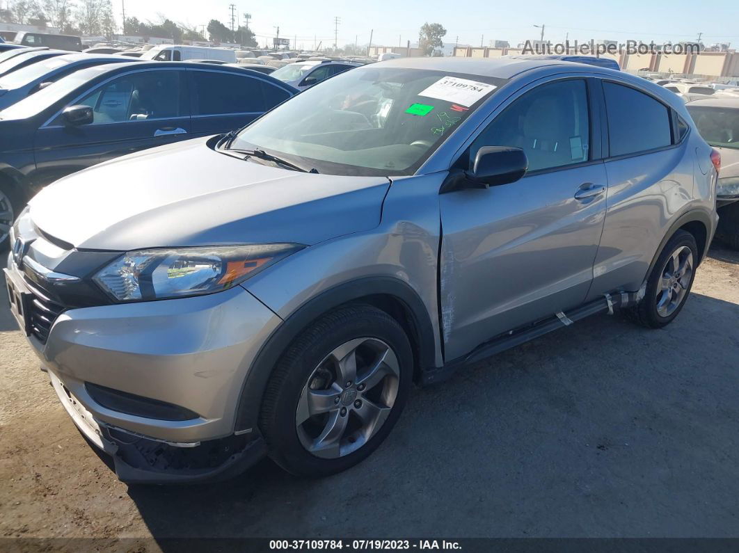 2018 Honda Hr-v Lx Silver vin: 3CZRU5H37JM715731