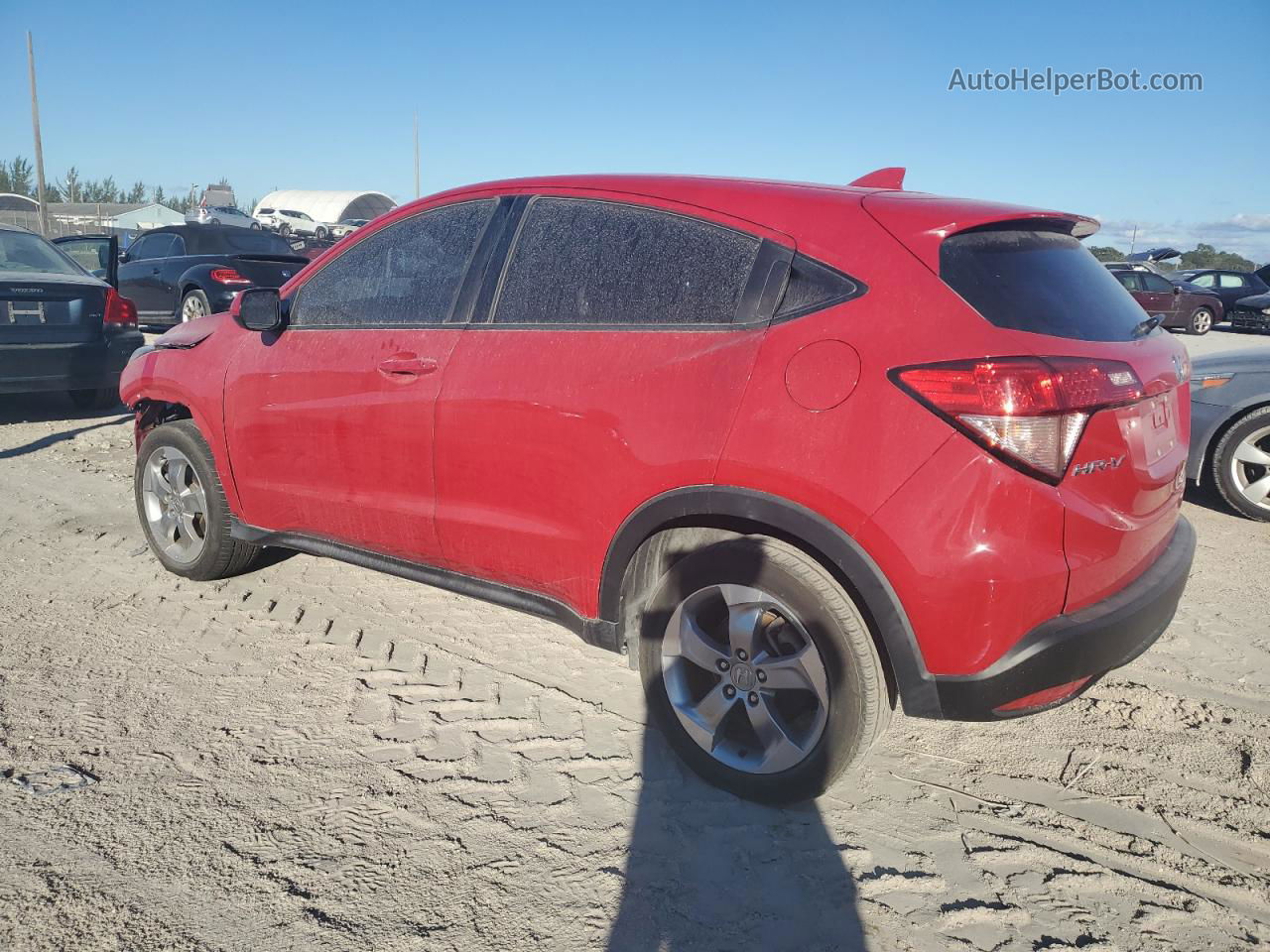 2018 Honda Hr-v Lx Red vin: 3CZRU5H37JM719228