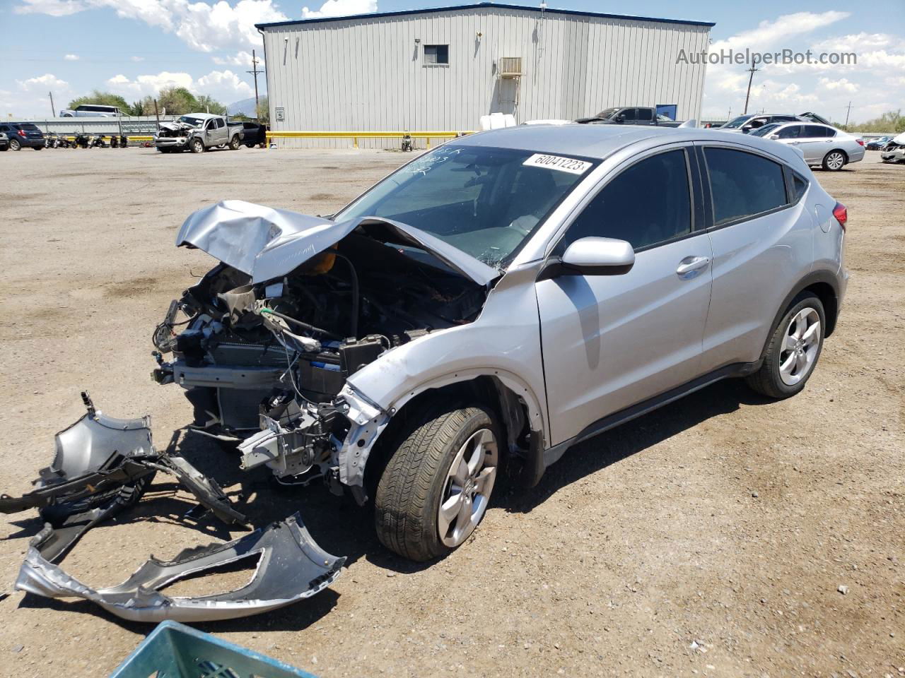 2021 Honda Hr-v Lx Silver vin: 3CZRU5H37MM709464