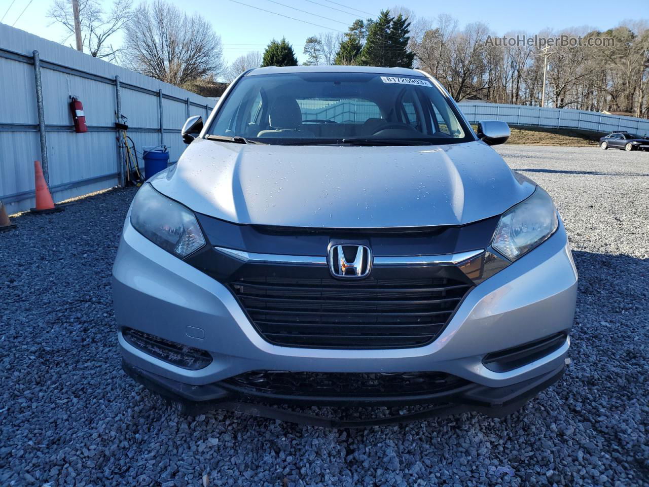 2016 Honda Hr-v Lx Silver vin: 3CZRU5H38GM707226