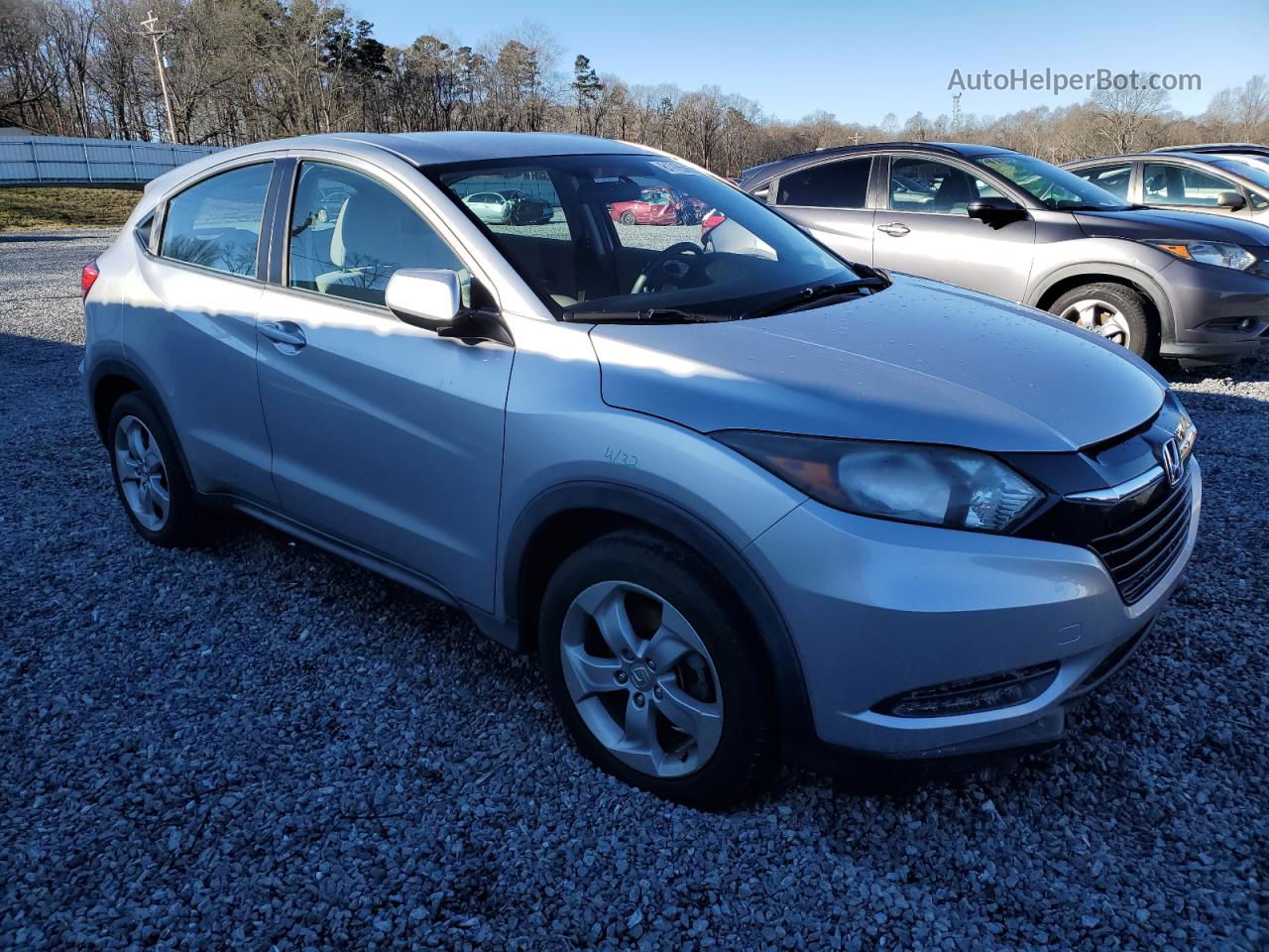 2016 Honda Hr-v Lx Silver vin: 3CZRU5H38GM707226