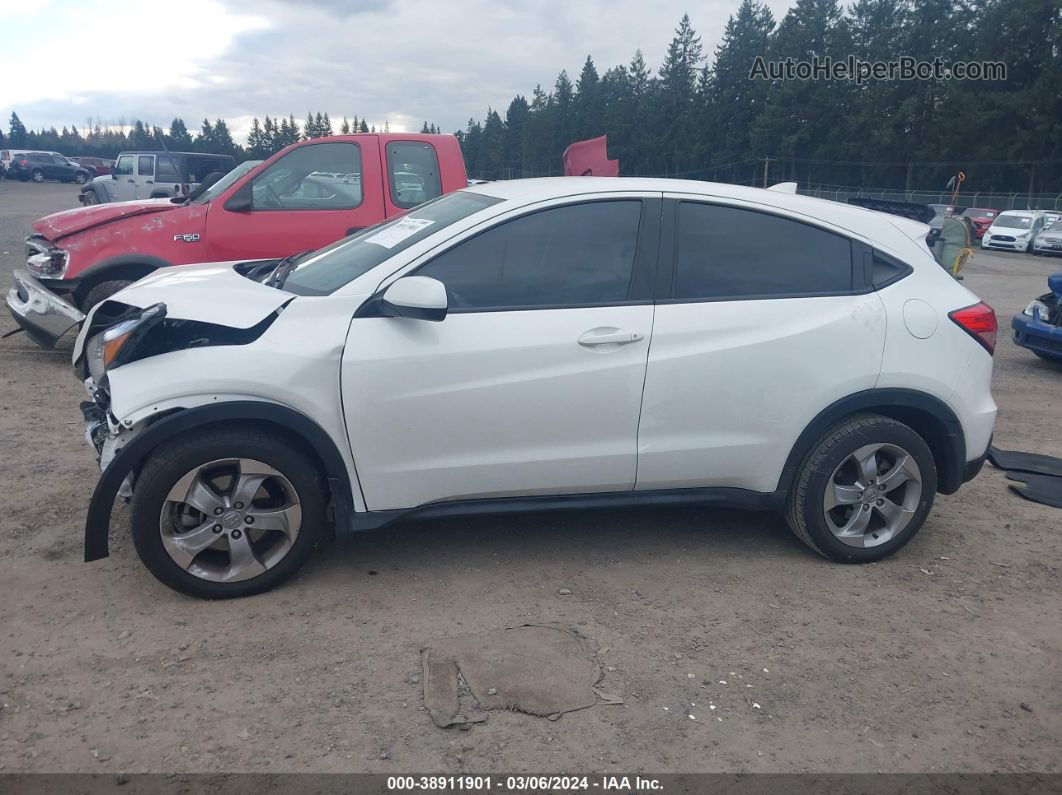 2016 Honda Hr-v Lx White vin: 3CZRU5H38GM717495