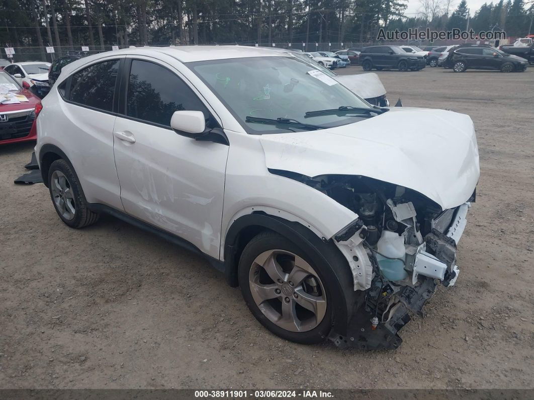 2016 Honda Hr-v Lx White vin: 3CZRU5H38GM717495