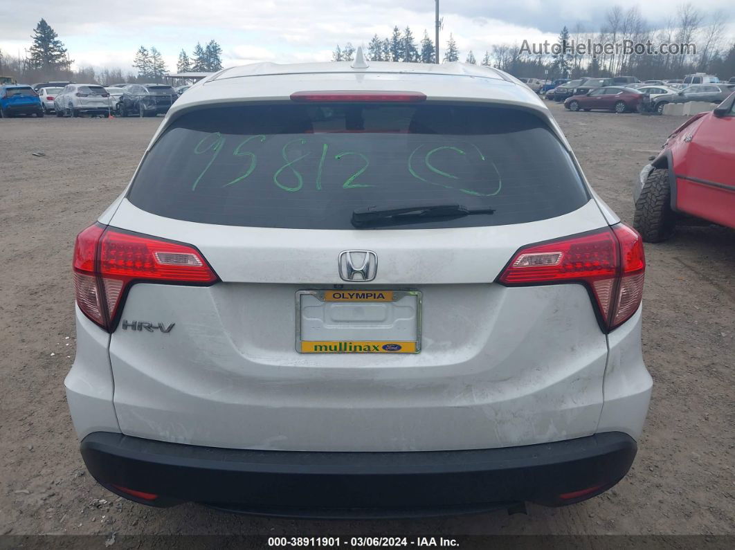 2016 Honda Hr-v Lx White vin: 3CZRU5H38GM717495