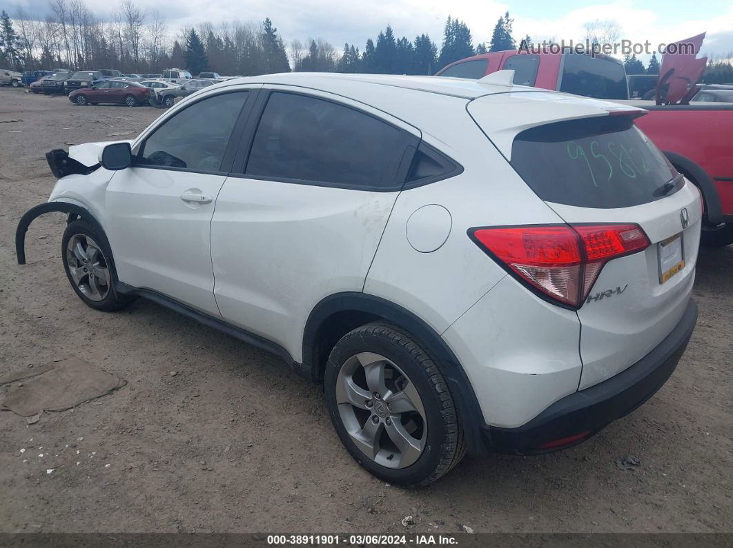 2016 Honda Hr-v Lx White vin: 3CZRU5H38GM717495