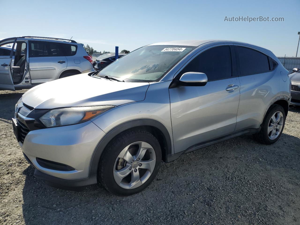 2016 Honda Hr-v Lx Silver vin: 3CZRU5H38GM739688