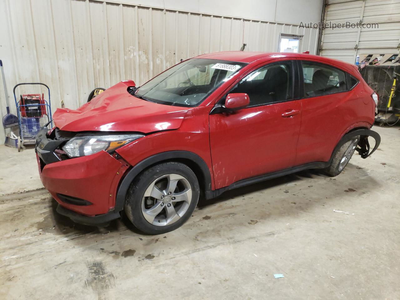 2016 Honda Hr-v Lx Red vin: 3CZRU5H38GM745667