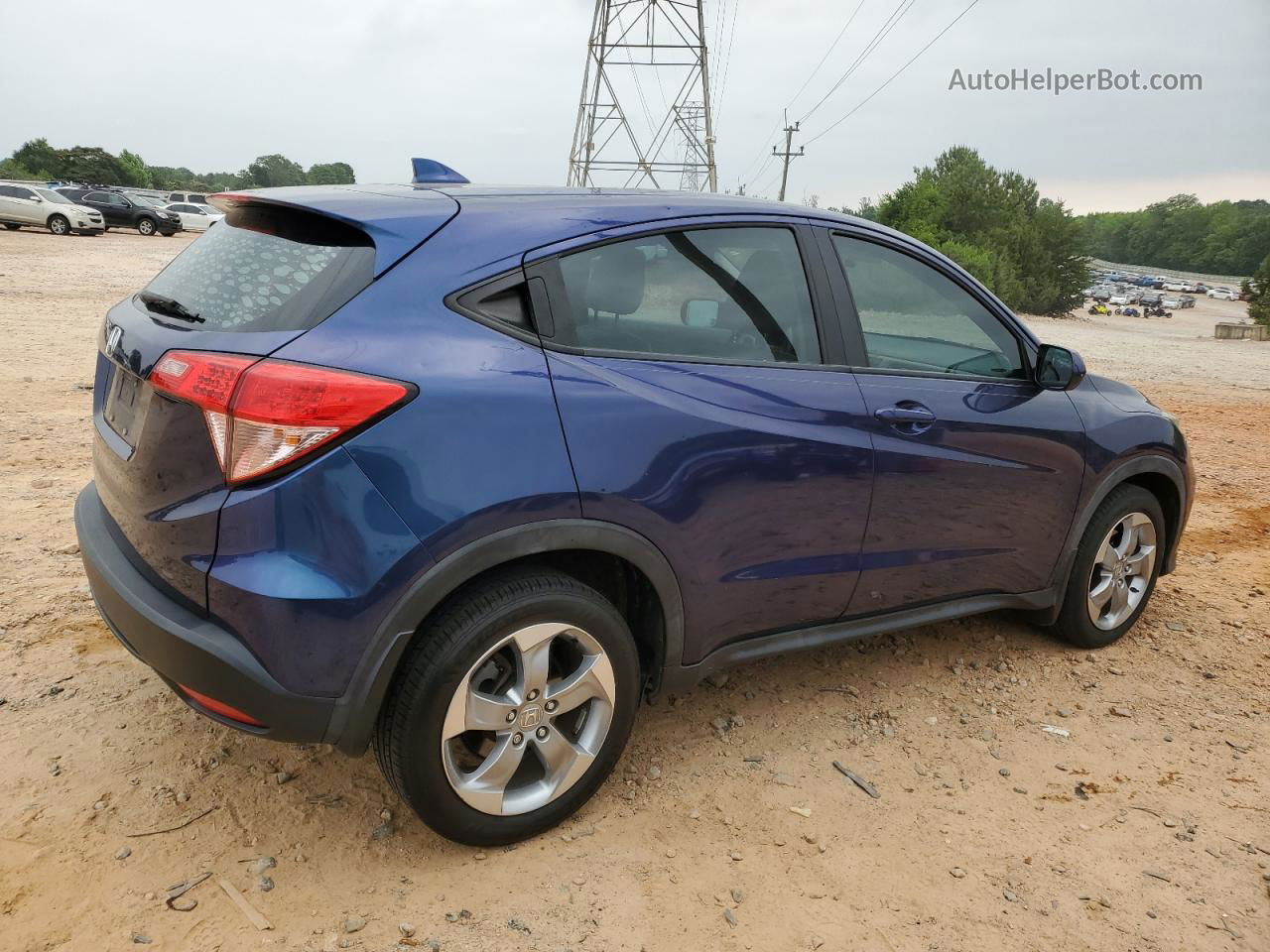 2016 Honda Hr-v Lx Blue vin: 3CZRU5H38GM756197