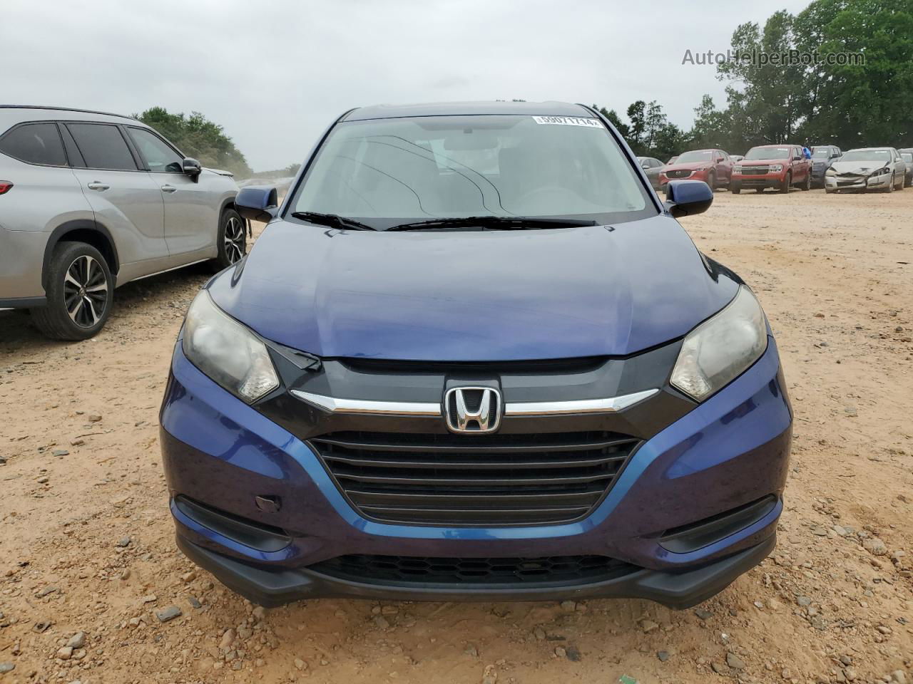 2016 Honda Hr-v Lx Blue vin: 3CZRU5H38GM756197