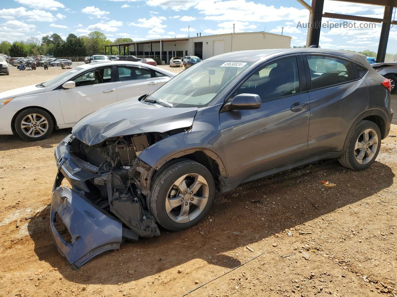 2017 Honda Hr-v Lx Gray vin: 3CZRU5H38HM719538