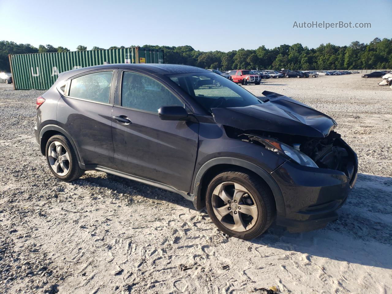 2018 Honda Hr-v Lx Black vin: 3CZRU5H38JM722722