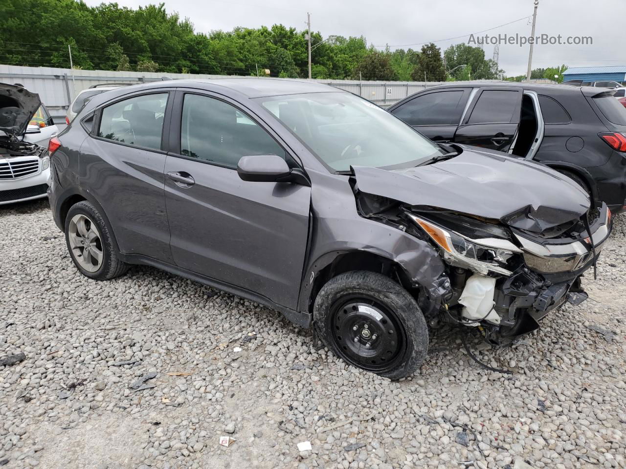 2019 Honda Hr-v Lx Серый vin: 3CZRU5H38KG707511