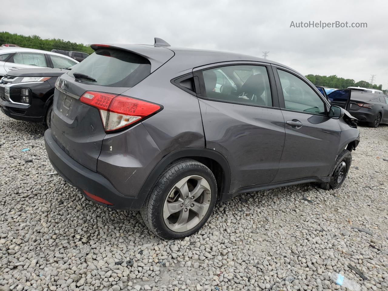 2019 Honda Hr-v Lx Серый vin: 3CZRU5H38KG707511