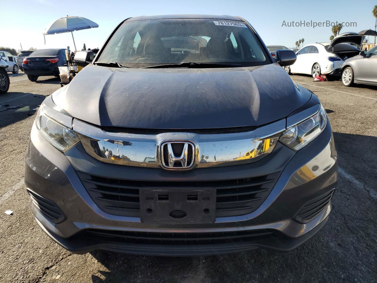 2019 Honda Hr-v Lx Gray vin: 3CZRU5H38KG715057