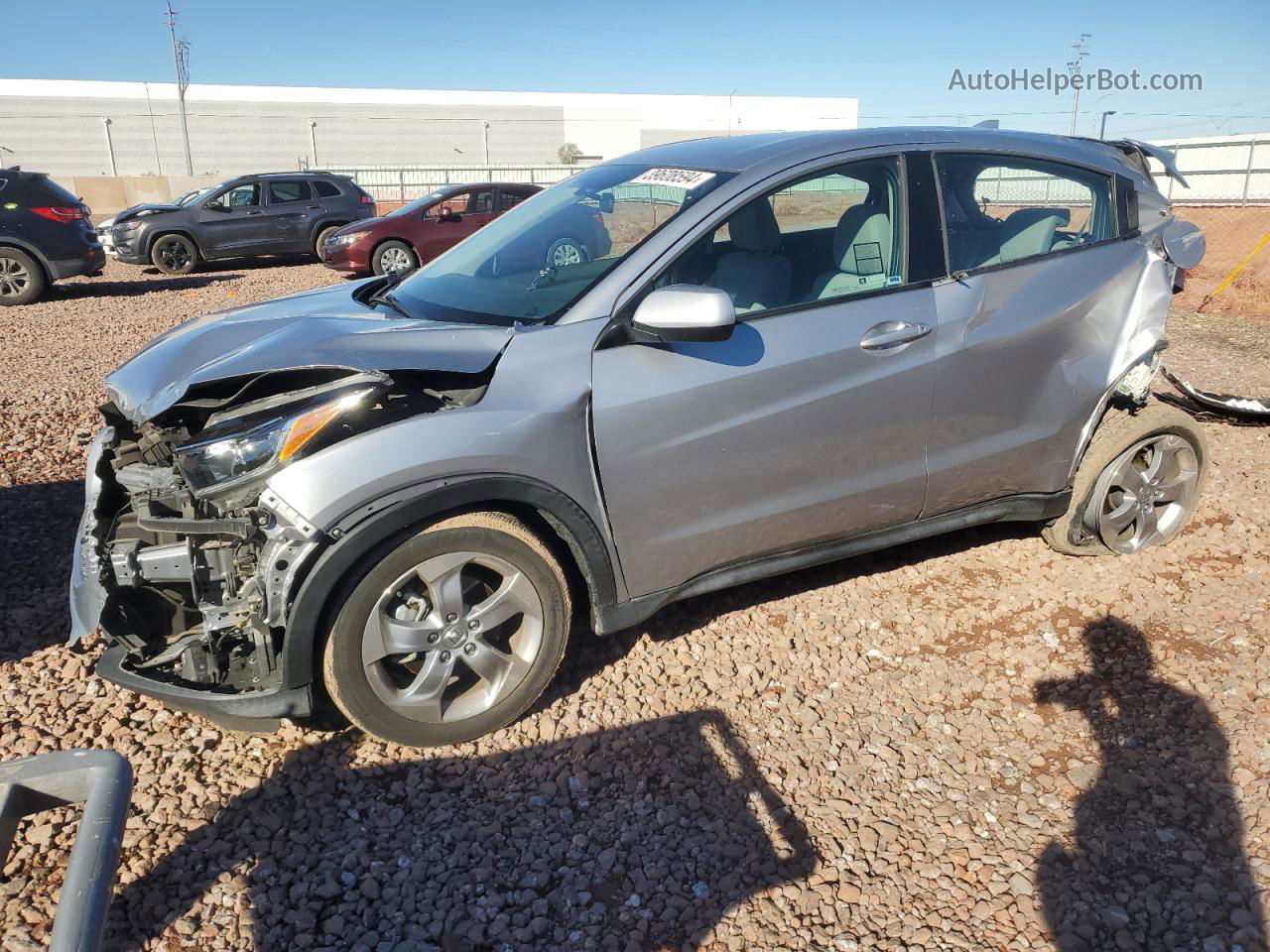 2019 Honda Hr-v Lx Gray vin: 3CZRU5H38KG716516