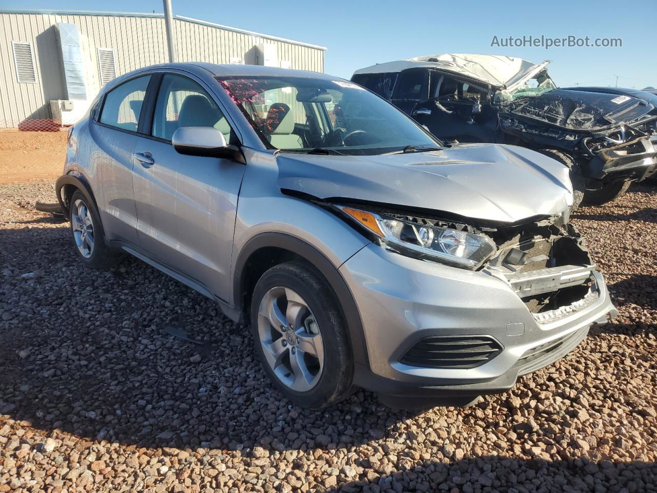 2019 Honda Hr-v Lx Gray vin: 3CZRU5H38KG716516