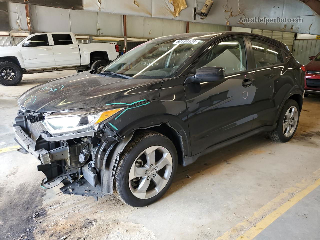 2019 Honda Hr-v Lx Black vin: 3CZRU5H38KM705825