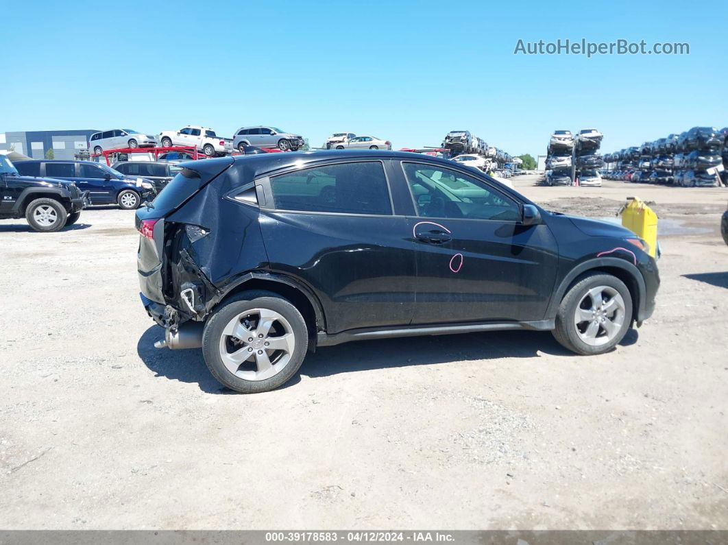 2019 Honda Hr-v Lx Black vin: 3CZRU5H38KM714475