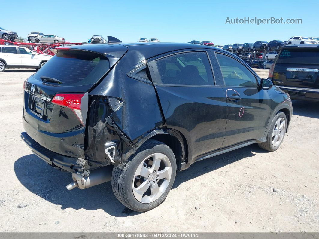 2019 Honda Hr-v Lx Black vin: 3CZRU5H38KM714475