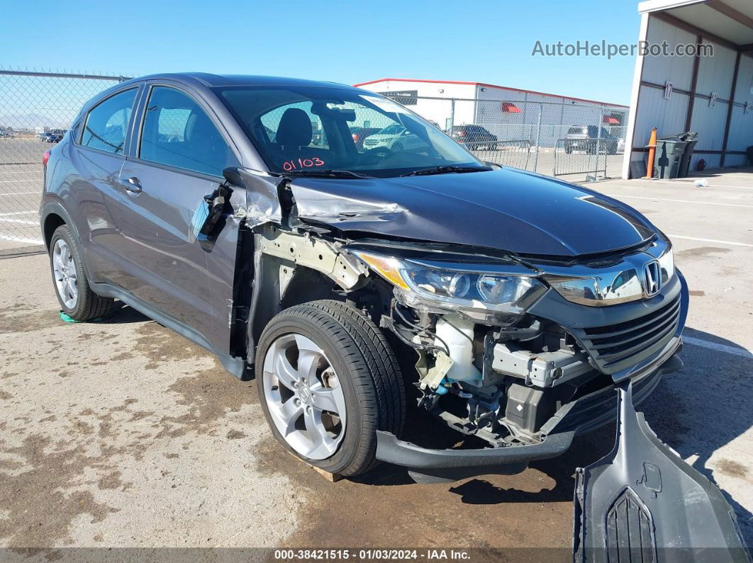 2019 Honda Hr-v Lx Gray vin: 3CZRU5H38KM720051