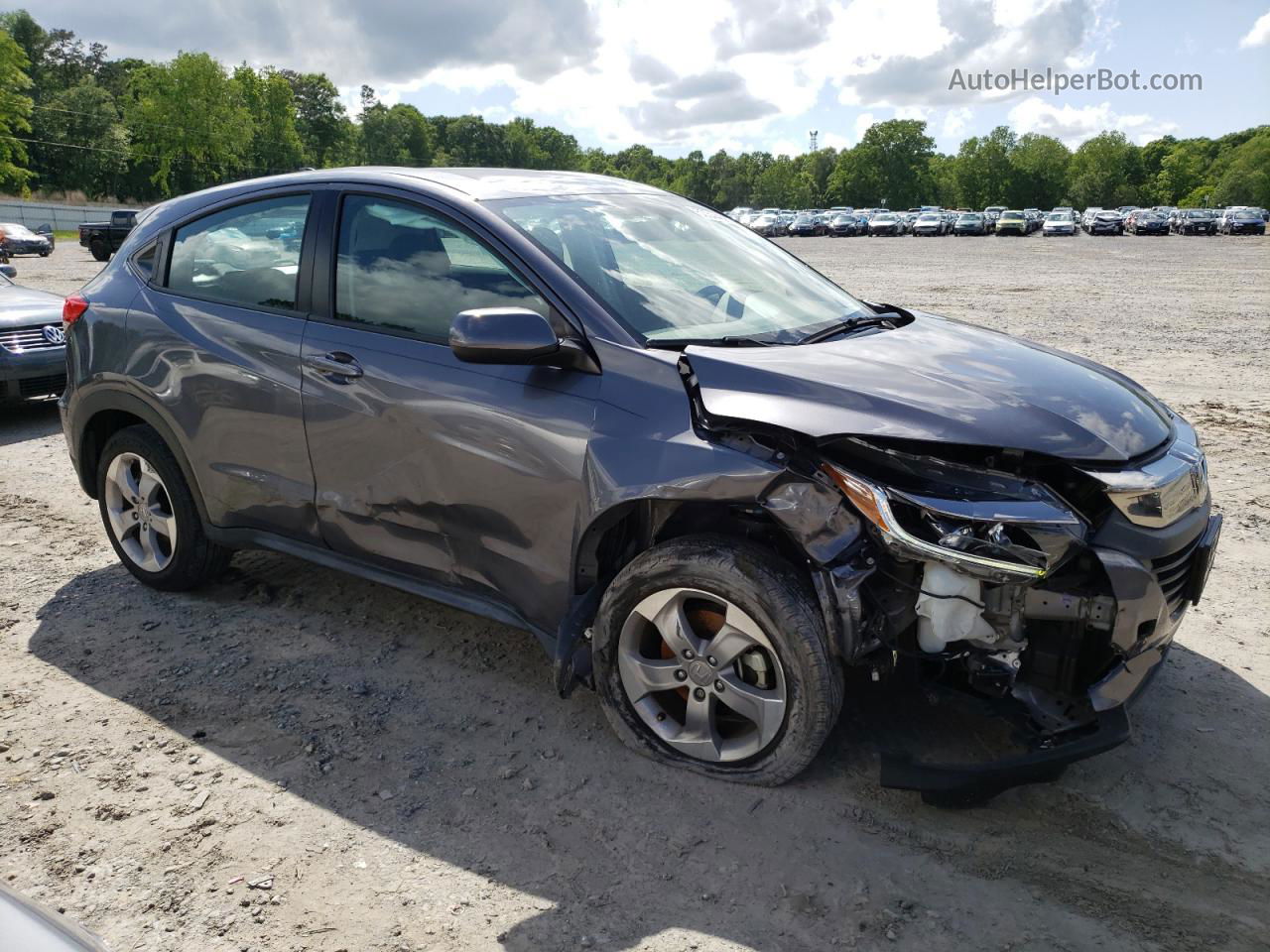 2019 Honda Hr-v Lx Charcoal vin: 3CZRU5H38KM728893