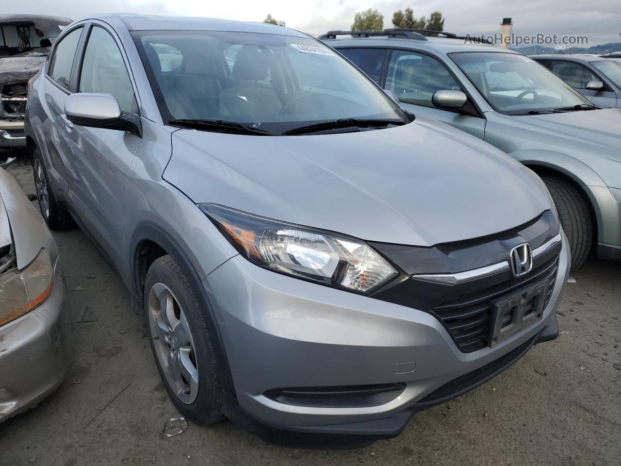 2017 Honda Hr-v Lx Silver vin: 3CZRU5H39HG706666