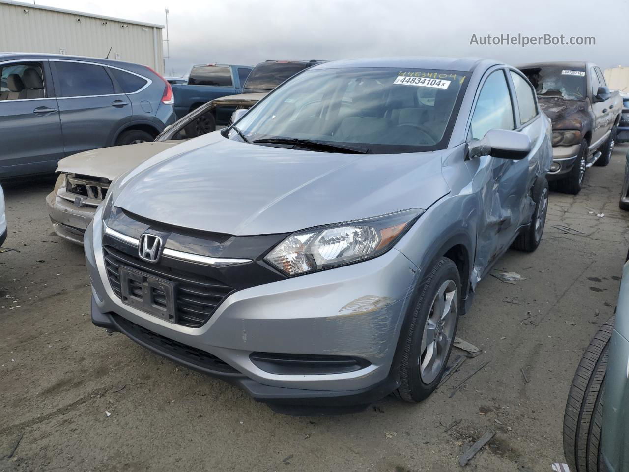 2017 Honda Hr-v Lx Silver vin: 3CZRU5H39HG706666