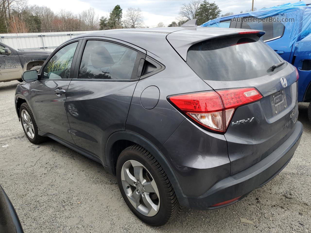 2017 Honda Hr-v Lx Gray vin: 3CZRU5H39HM706782