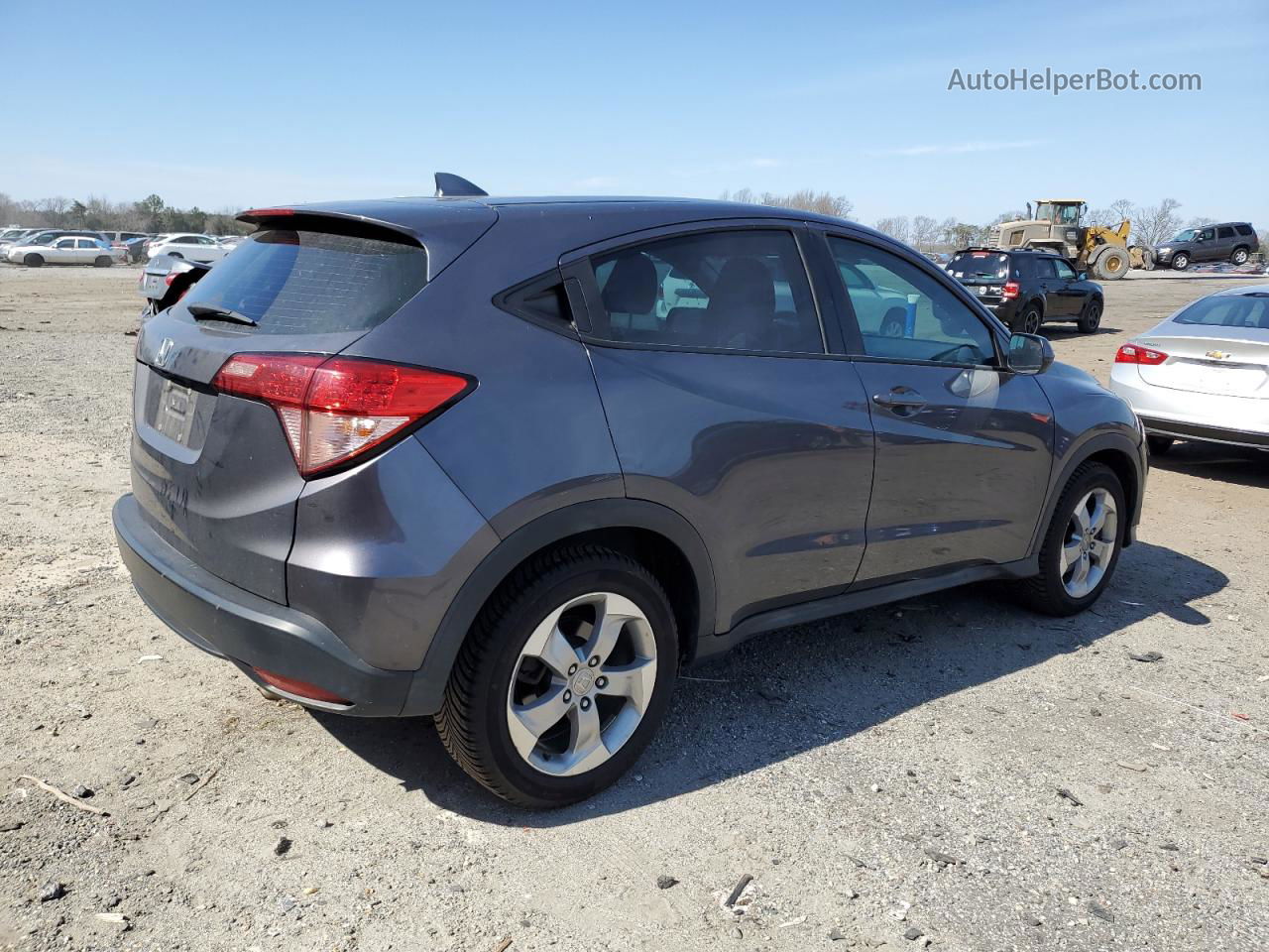 2017 Honda Hr-v Lx Gray vin: 3CZRU5H39HM706782