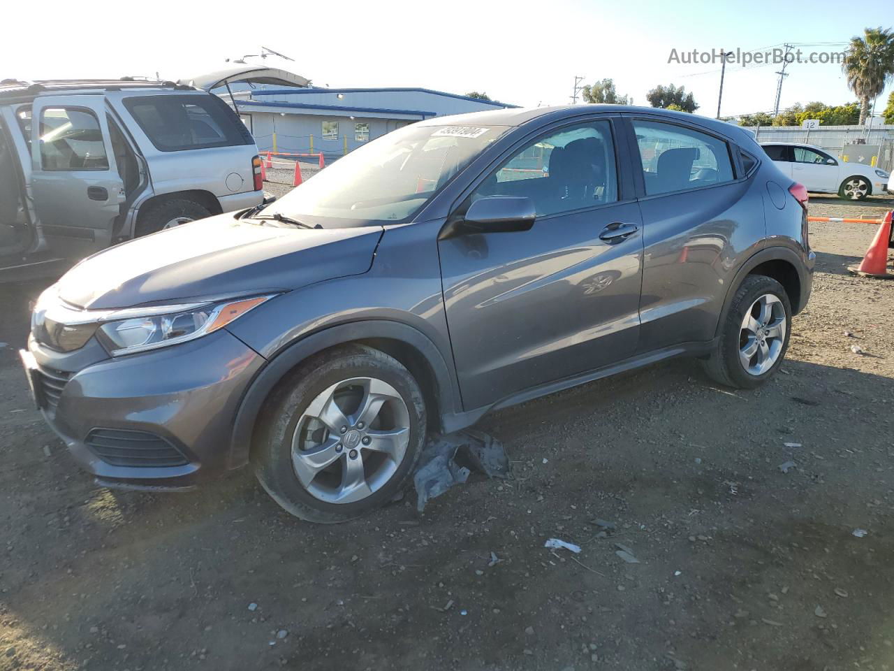 2019 Honda Hr-v Lx Серый vin: 3CZRU5H39KG701720