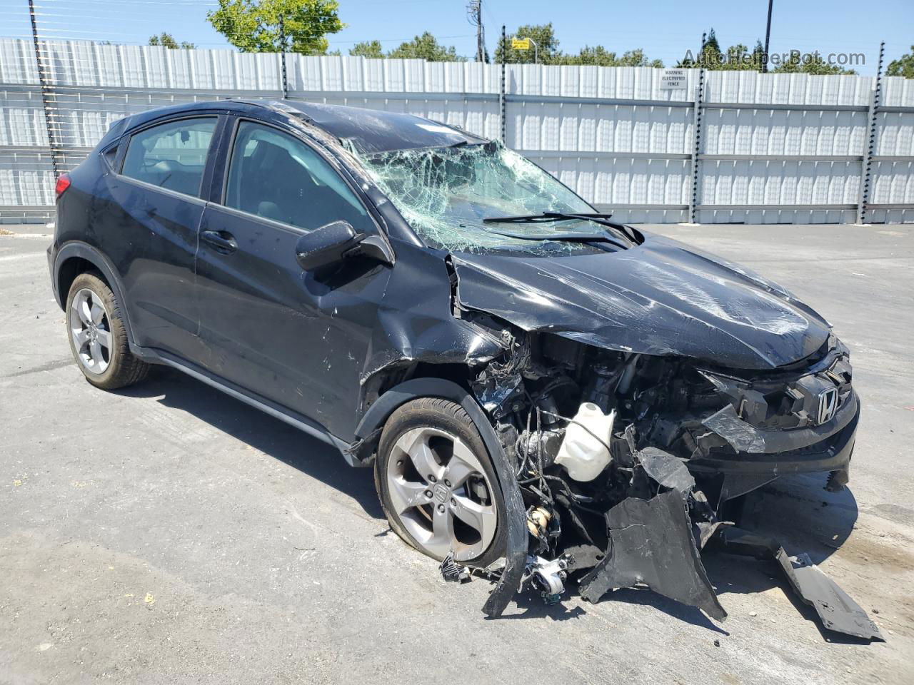 2019 Honda Hr-v Lx Black vin: 3CZRU5H39KG713351