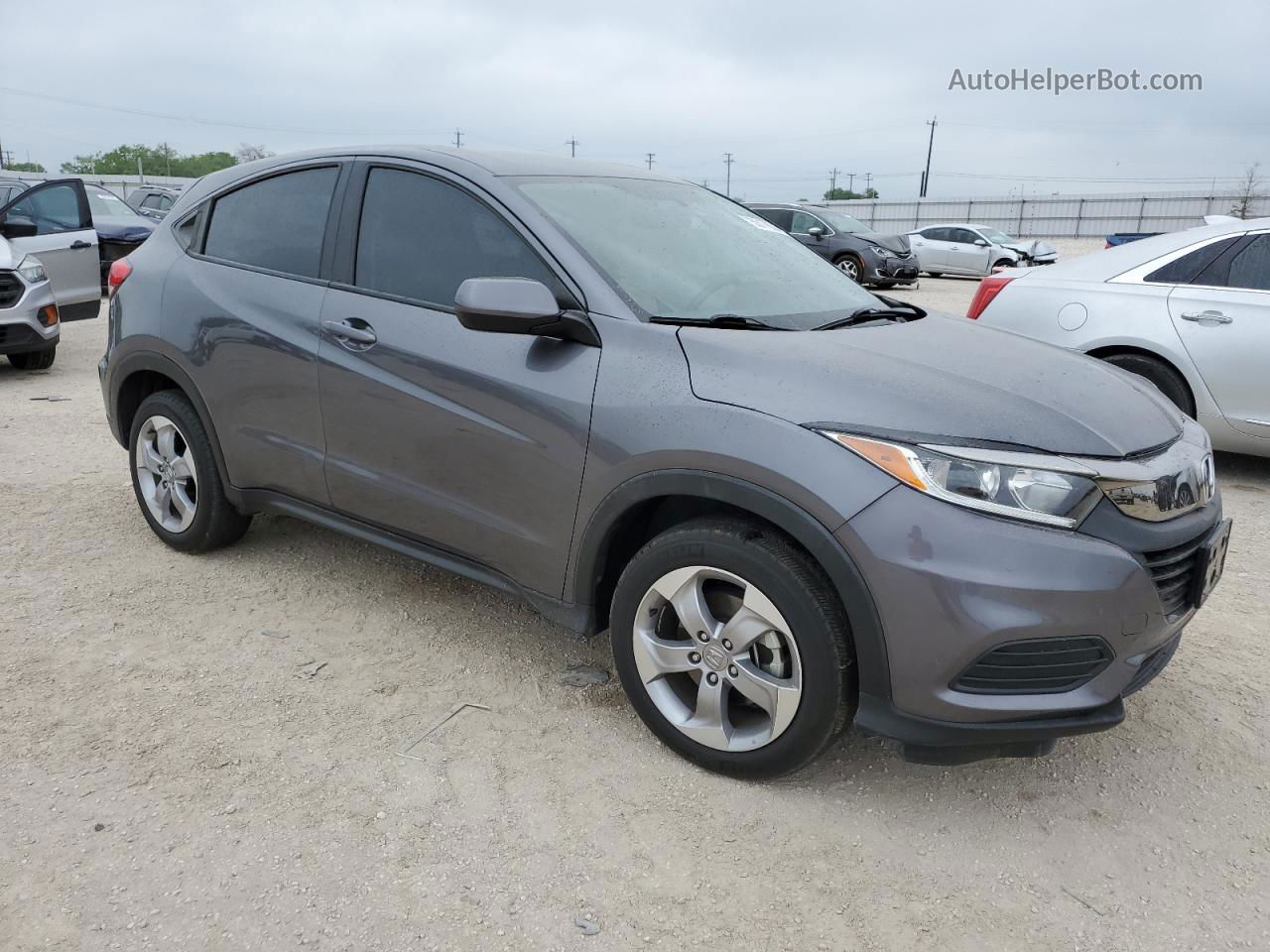 2021 Honda Hr-v Lx Charcoal vin: 3CZRU5H39MM714942