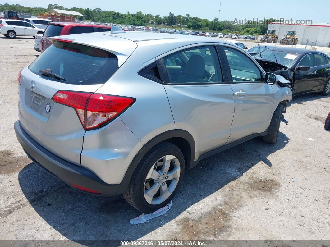 2016 Honda Hr-v Lx Silver vin: 3CZRU5H3XGM719779