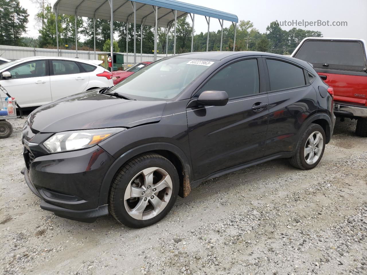 2016 Honda Hr-v Lx Gray vin: 3CZRU5H3XGM722858