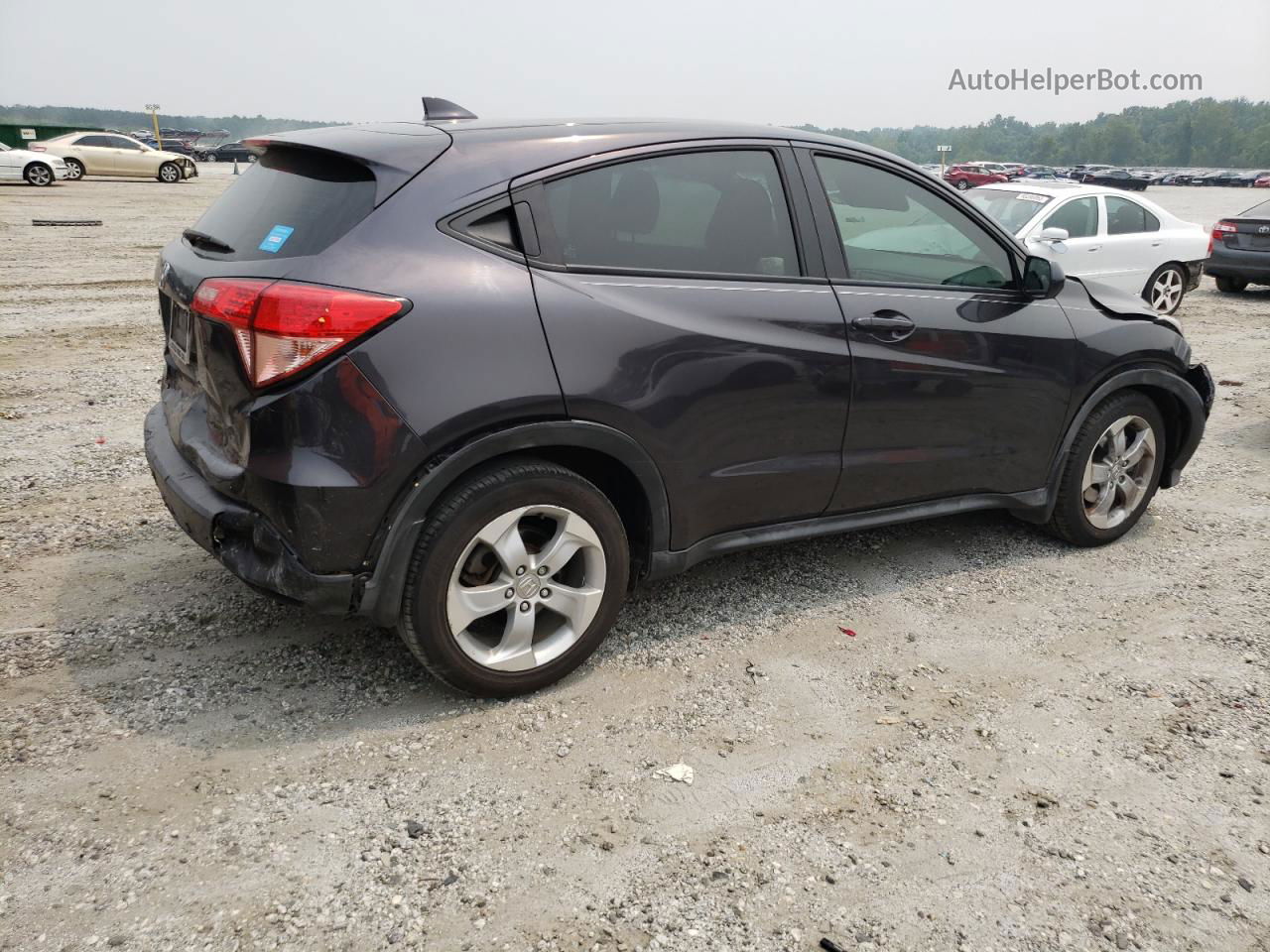 2016 Honda Hr-v Lx Gray vin: 3CZRU5H3XGM722858