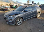 2016 Honda Hr-v Lx Gray vin: 3CZRU5H3XGM744679