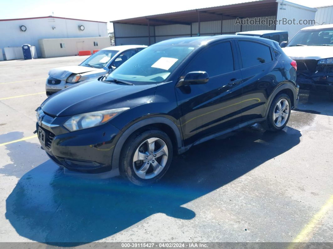 2016 Honda Hr-v Lx Black vin: 3CZRU5H3XGM754807