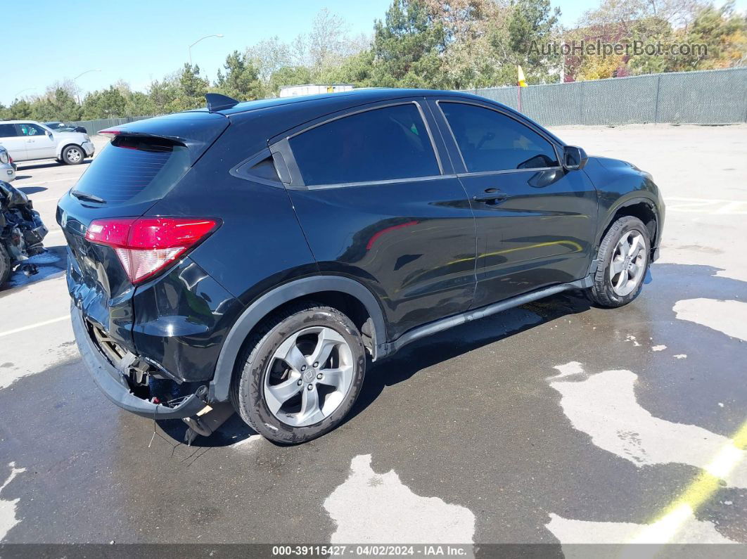 2016 Honda Hr-v Lx Black vin: 3CZRU5H3XGM754807