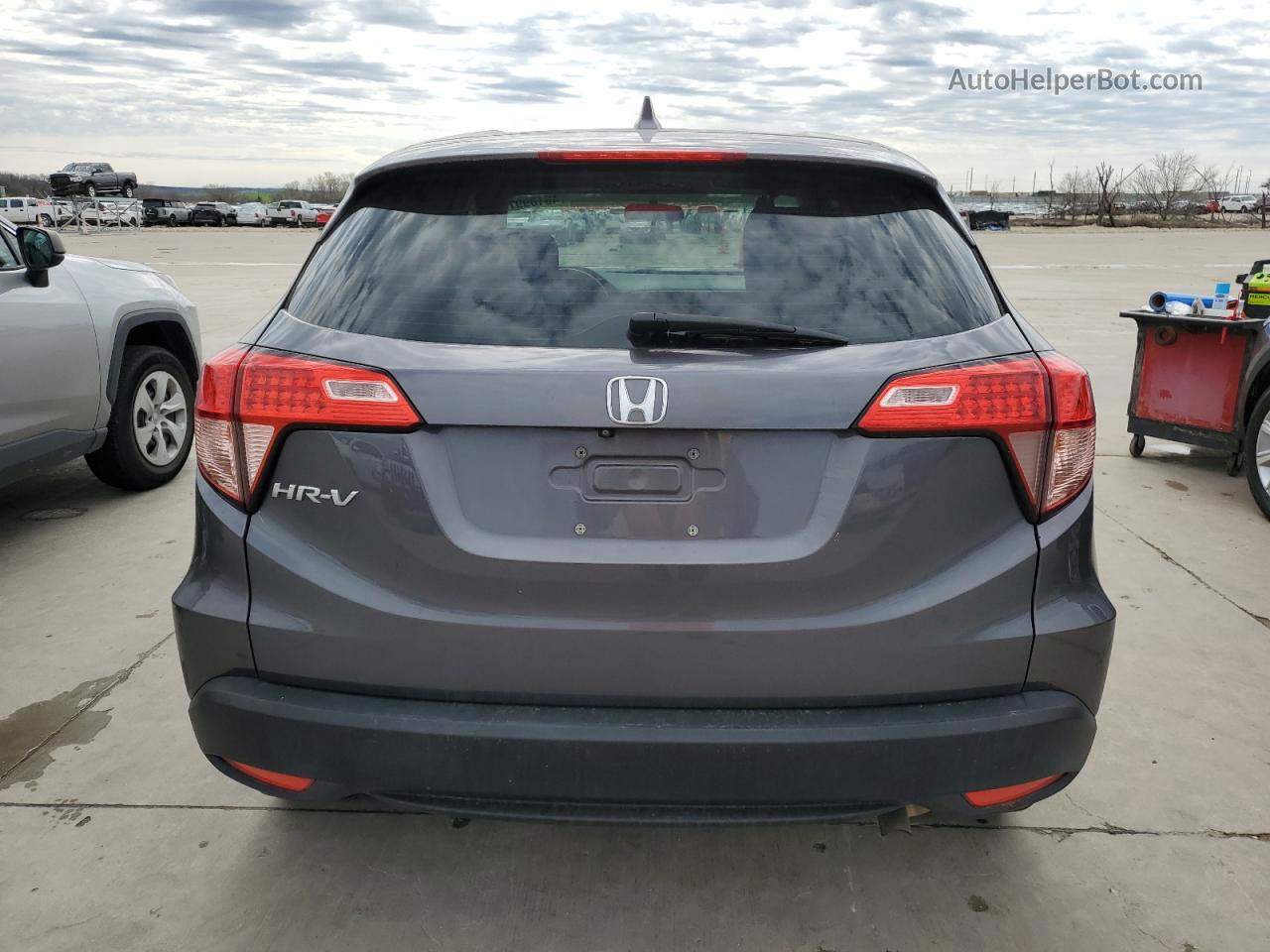 2017 Honda Hr-v Lx Gray vin: 3CZRU5H3XHG700505