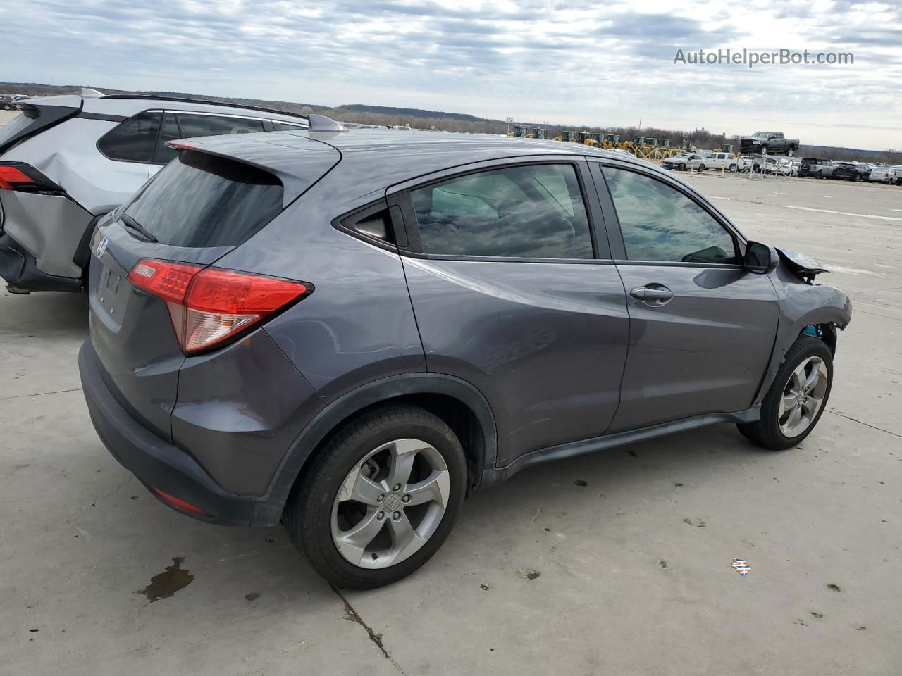 2017 Honda Hr-v Lx Gray vin: 3CZRU5H3XHG700505