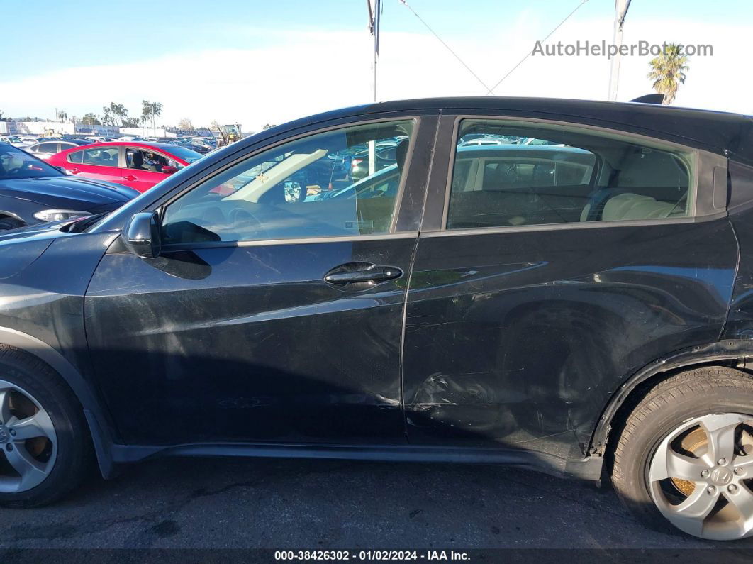 2017 Honda Hr-v Lx Black vin: 3CZRU5H3XHG701119