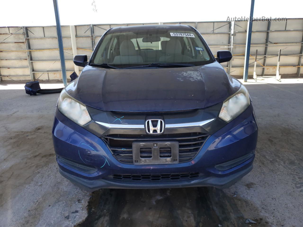 2017 Honda Hr-v Lx Blue vin: 3CZRU5H3XHG703145