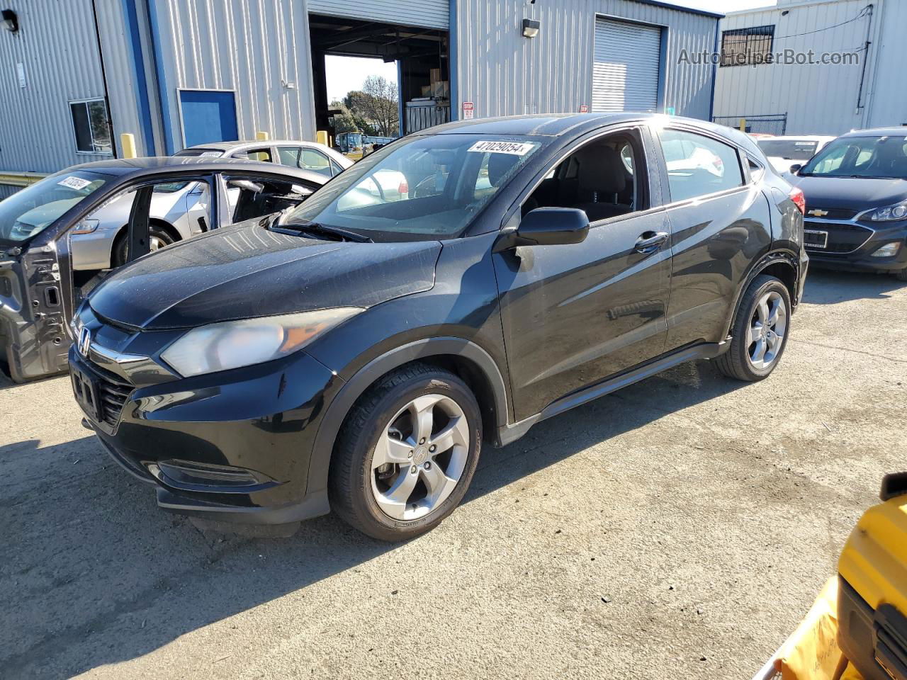 2017 Honda Hr-v Lx Black vin: 3CZRU5H3XHM705415