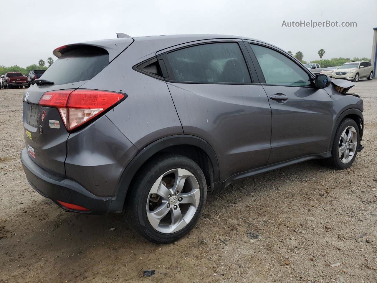 2018 Honda Hr-v Lx Gray vin: 3CZRU5H3XJG705726