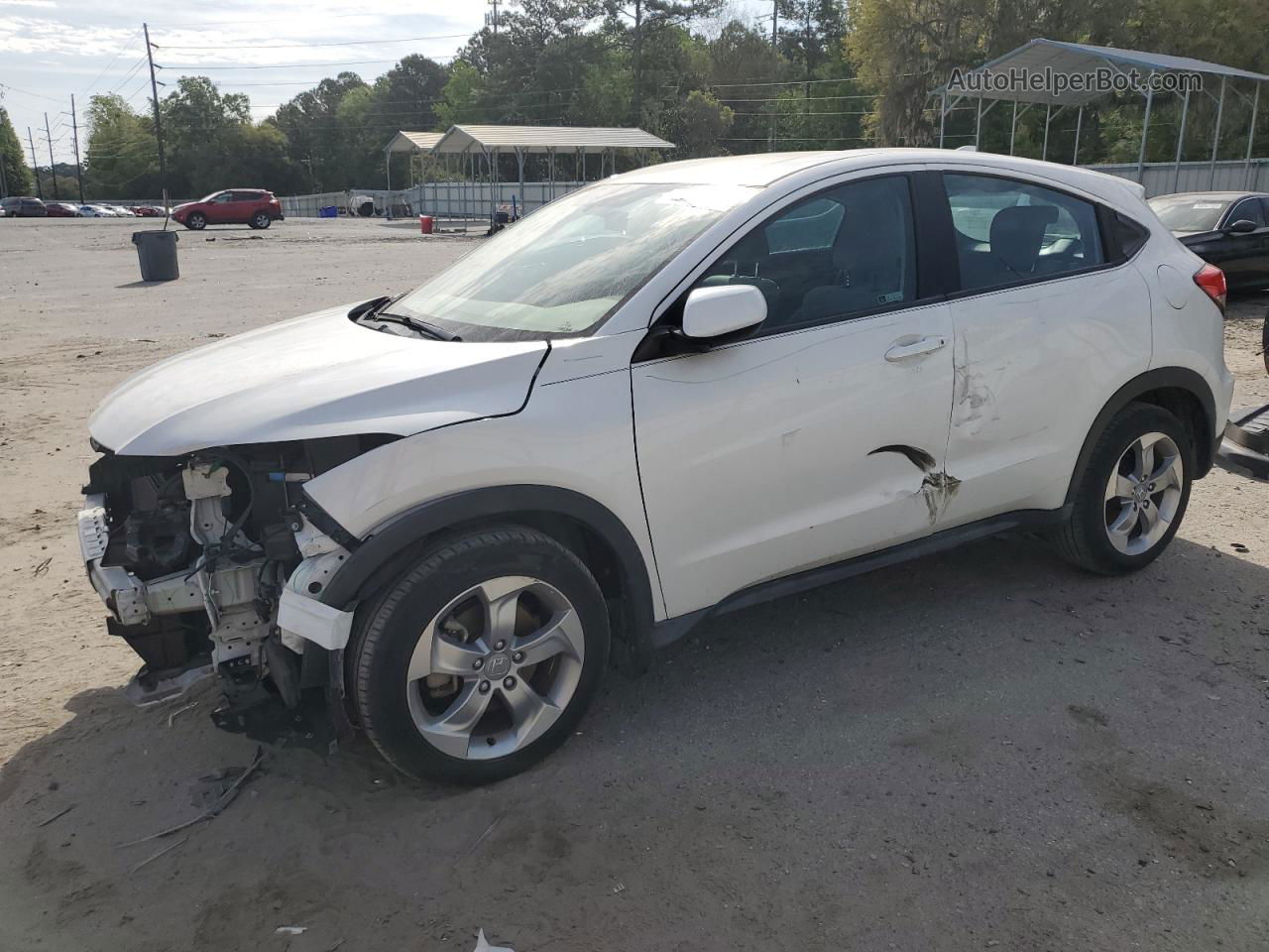 2019 Honda Hr-v Lx White vin: 3CZRU5H3XKM703610