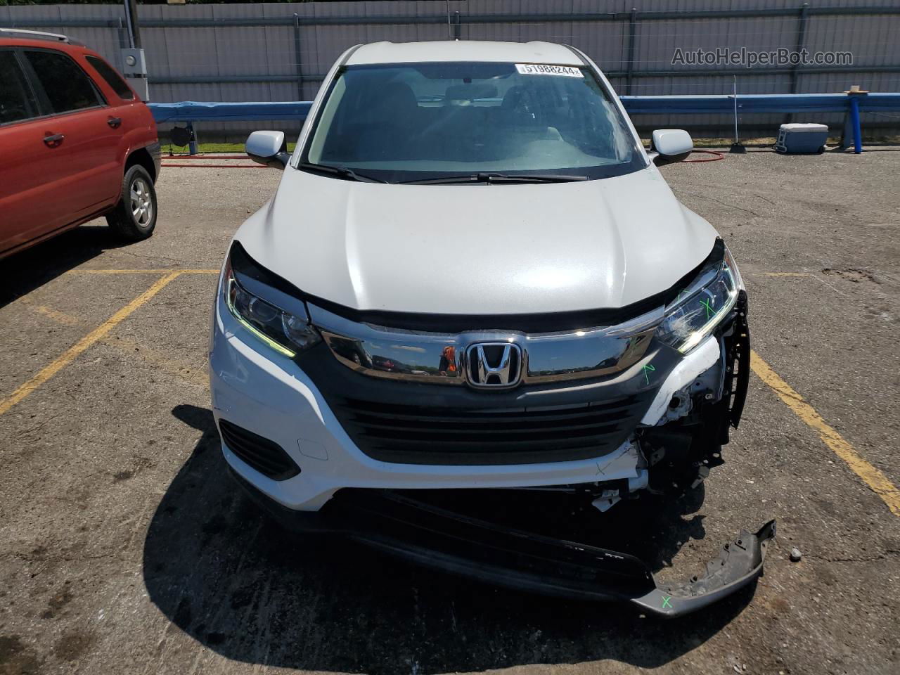 2019 Honda Hr-v Lx White vin: 3CZRU5H3XKM707253