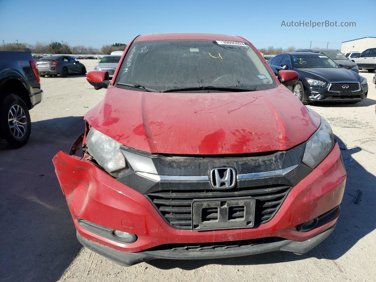 2016 Honda Hr-v Ex Red vin: 3CZRU5H50GM717816