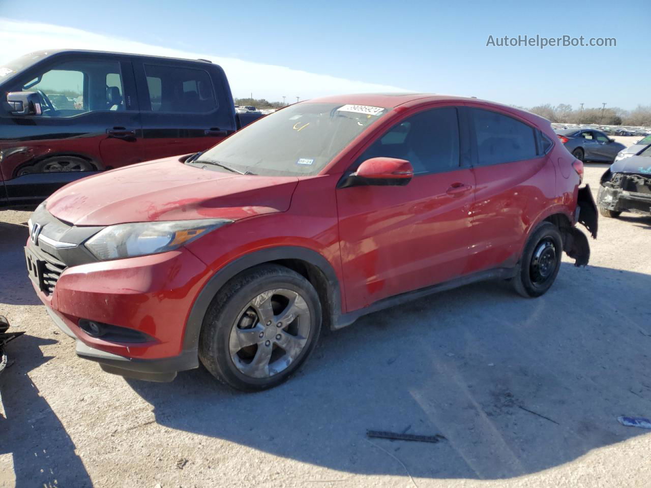 2016 Honda Hr-v Ex Red vin: 3CZRU5H50GM717816